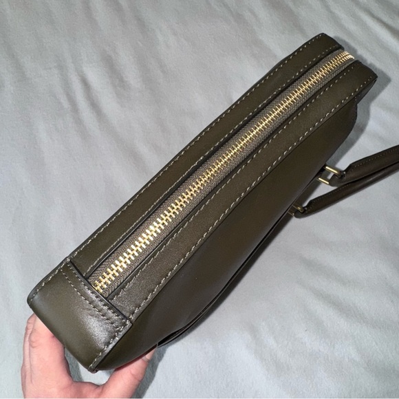 COACH Metropolitan Slim Briefcase Olive Green Glovetanned Leather Unisex EUC - Picture 7 of 16